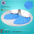 Good quality laboratory blue disposable CPE plastic shoe cover